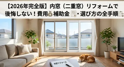 【2026年完全版】内窓（二重窓）リフォームで後悔しない！費用・補助金・選び方の全手順
