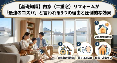 【基礎知識】内窓（二重窓）リフォームが「最強のコスパ」と言われる3つの理由と圧倒的な効果