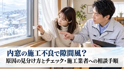 内窓の施工不良で隙間風？原因の見分け方とチェック・施工業者への相談手順