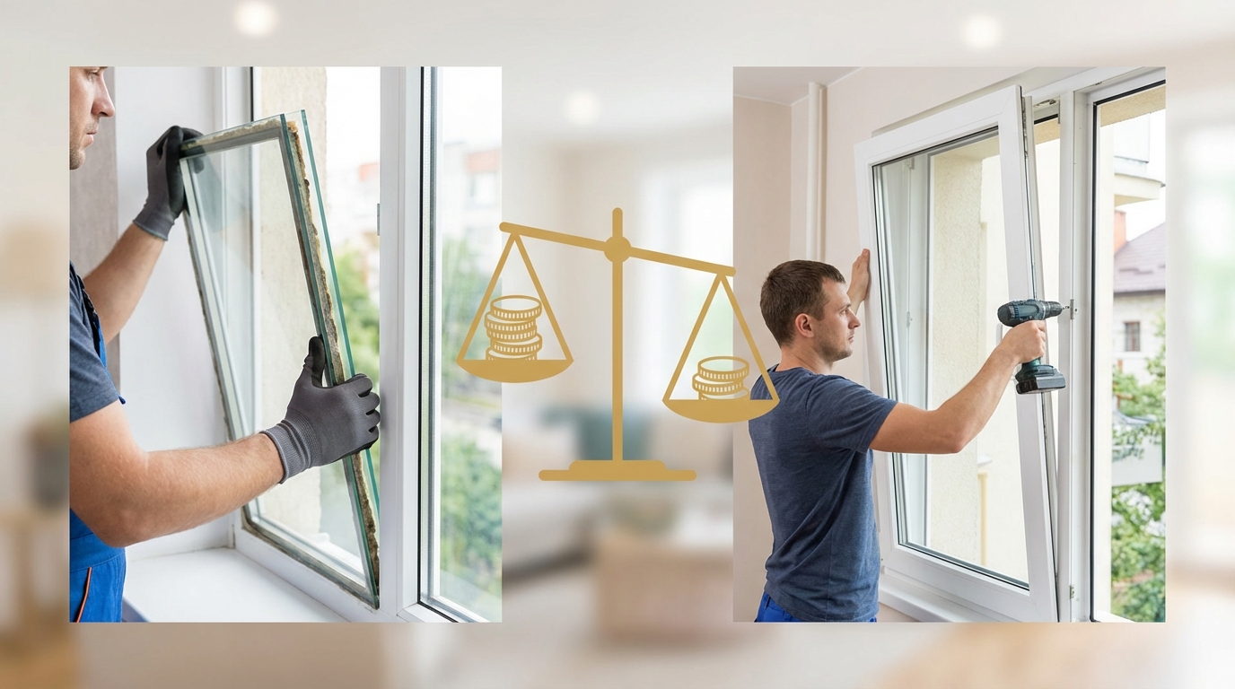 ペアガラスの交換と内窓はどっちが安い？