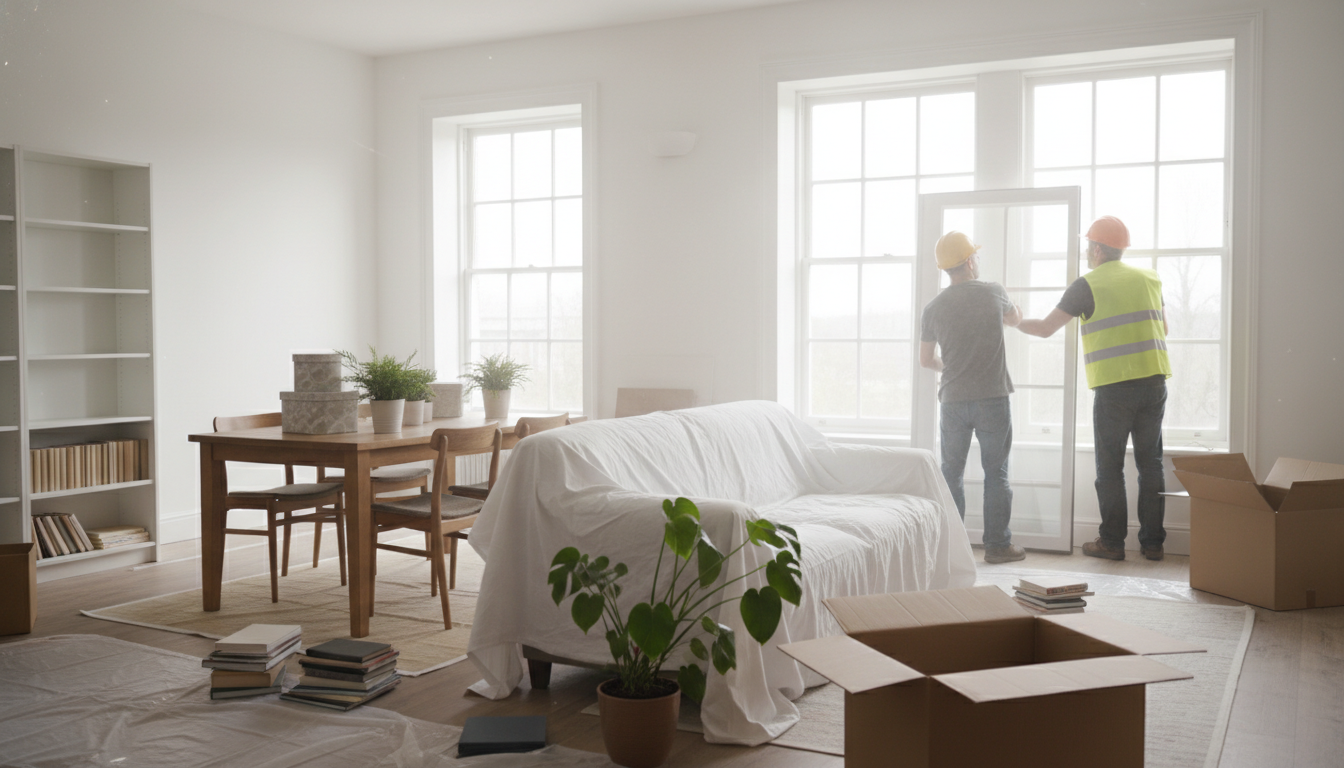 窓リフォームの家具移動はどこまで？