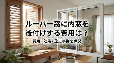 ルーバー窓に内窓を後付けする費用は？