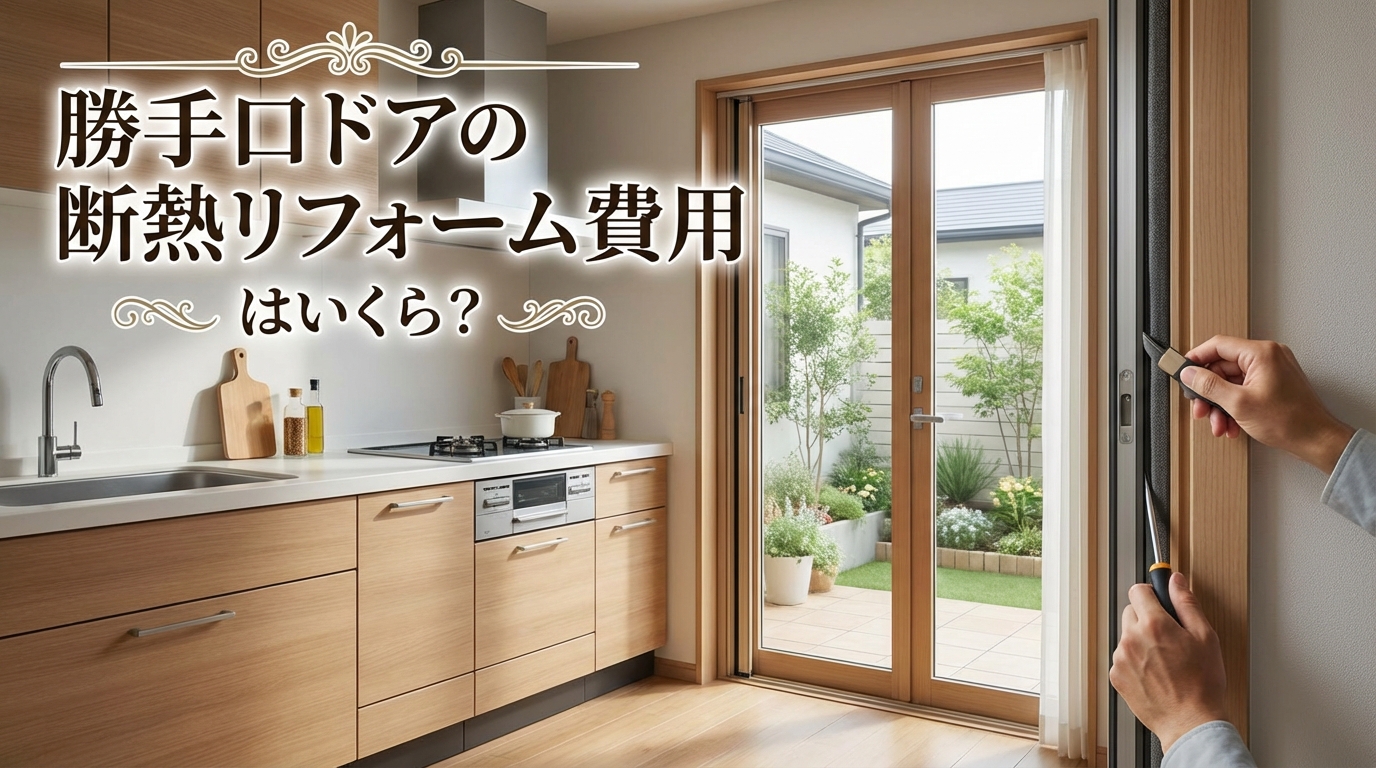 勝手口ドアの断熱リフォーム費用はいくら？