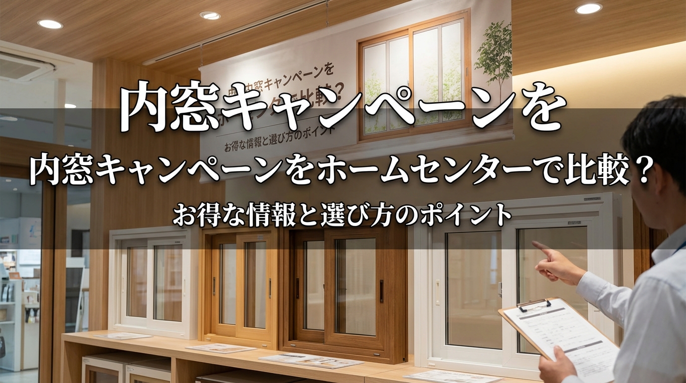 内窓キャンペーンをホームセンターで比較?