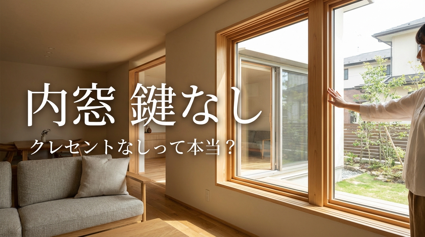 内窓 鍵なし クレセントなしって本当?