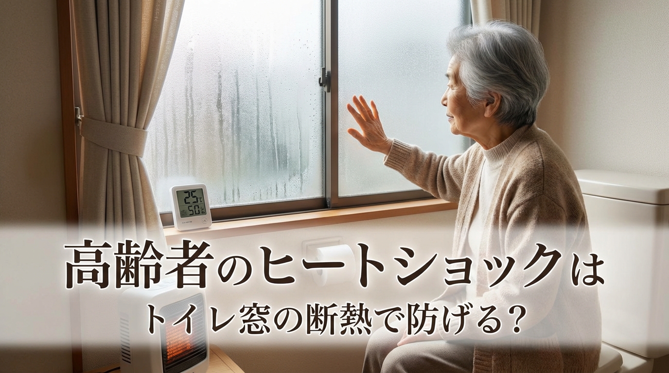 高齢者のヒートショックはトイレ窓の断熱で防げる？