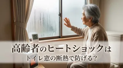 高齢者のヒートショックはトイレ窓の断熱で防げる？