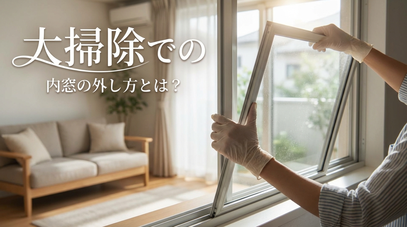大掃除での内窓の外し方とは?