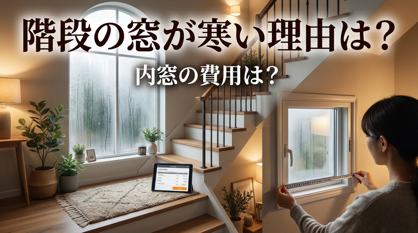 階段の窓が寒い理由は？内窓の費用は？