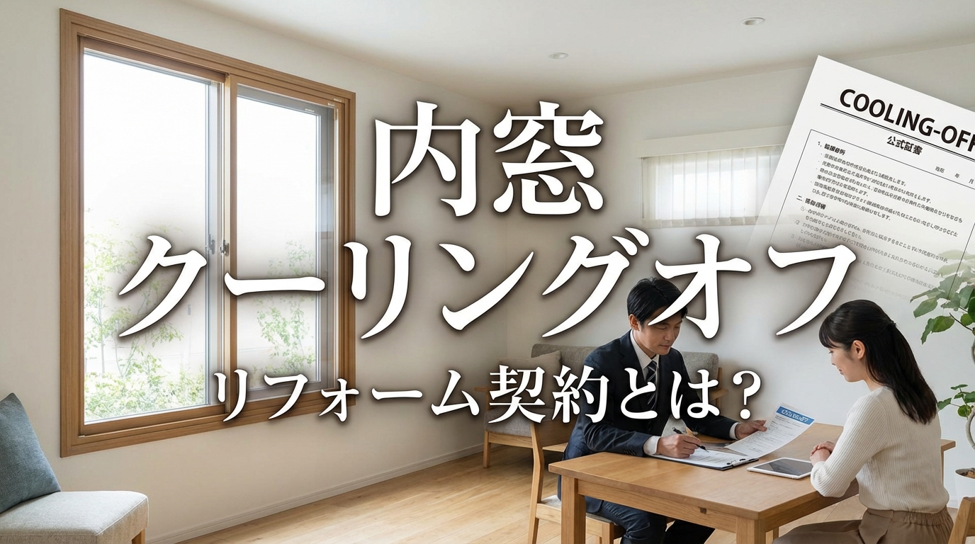 内窓 クーリングオフ リフォーム 契約とは？