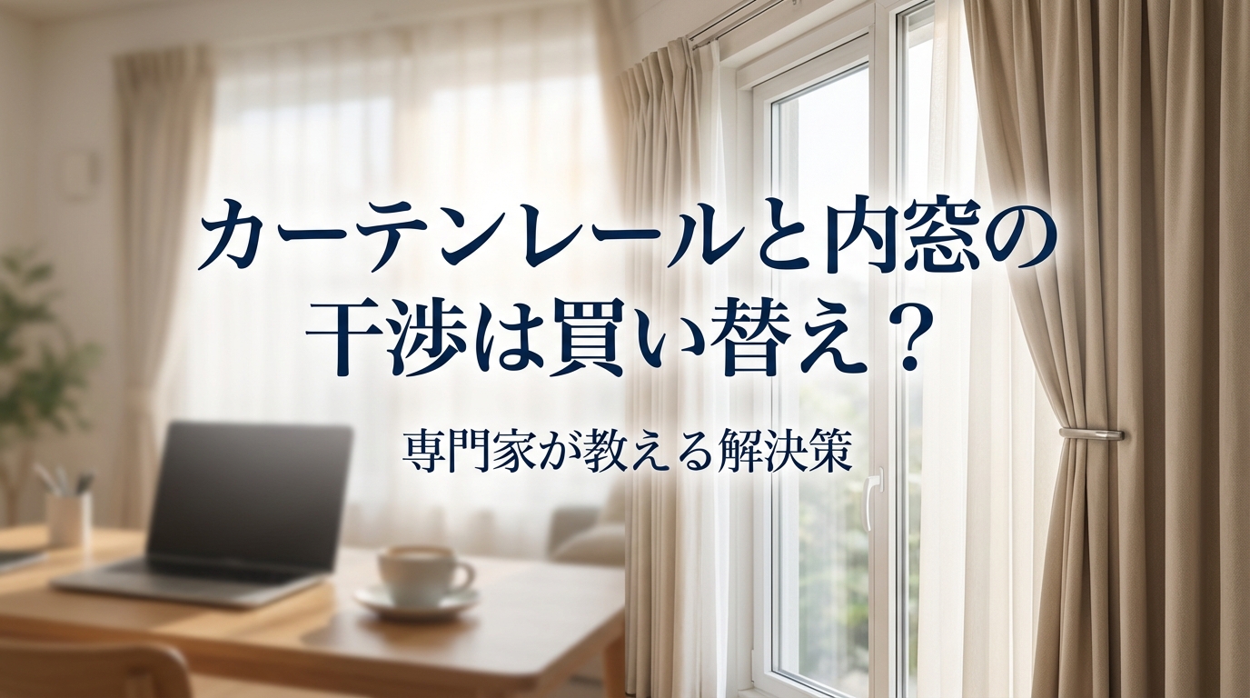 カーテンレールと内窓の干渉は買い替え？