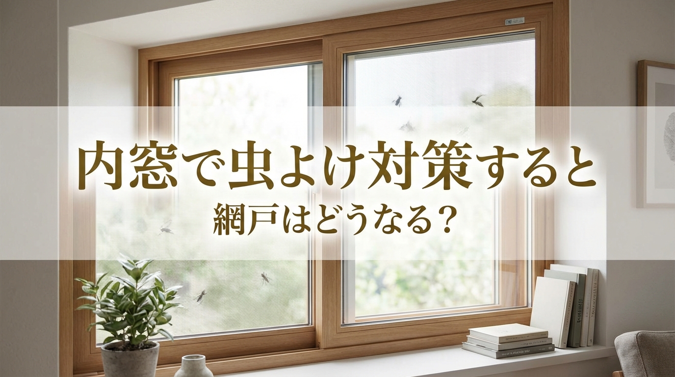 内窓で虫よけ対策すると網戸はどうなる？