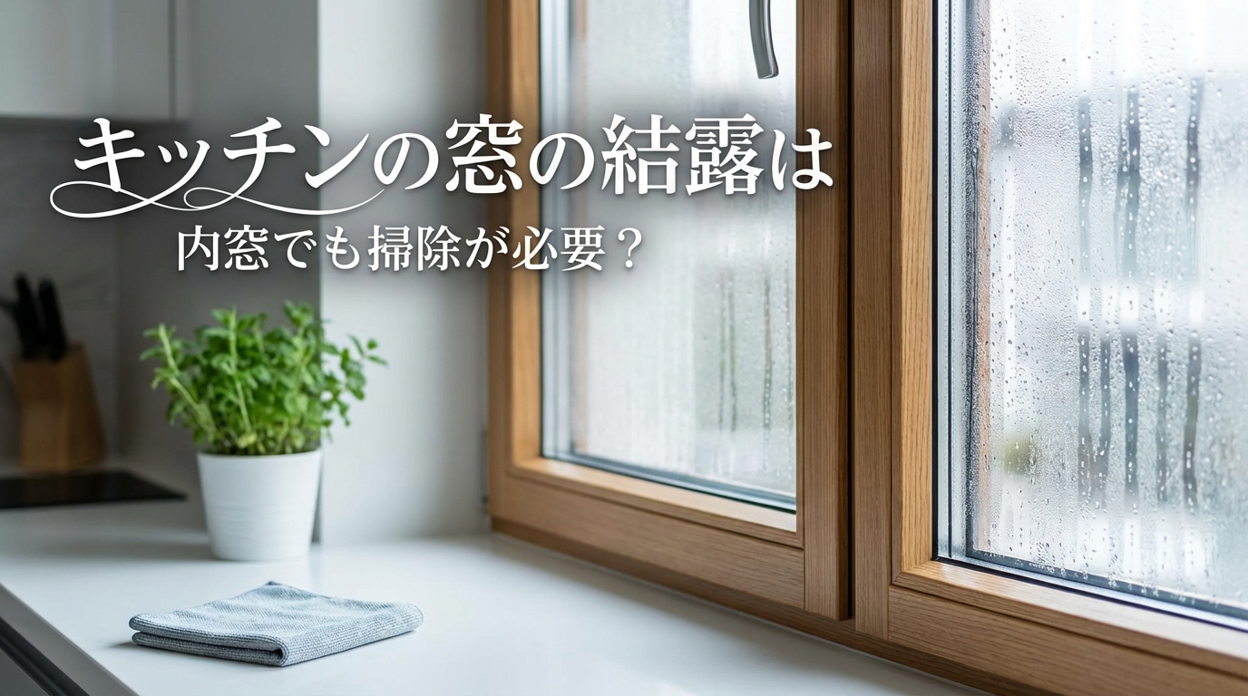 キッチンの窓の結露は内窓でも掃除が必要？