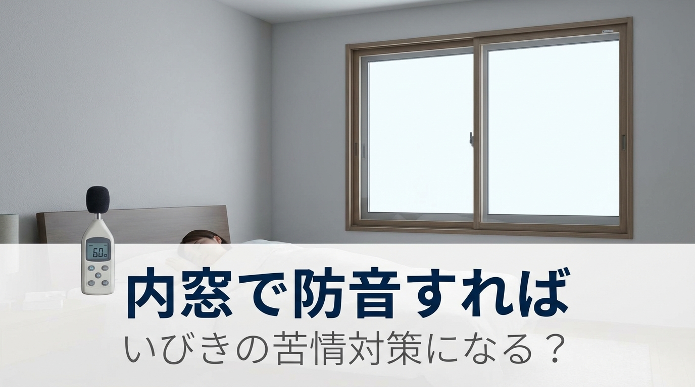 内窓で防音すればいびきの苦情対策になる？