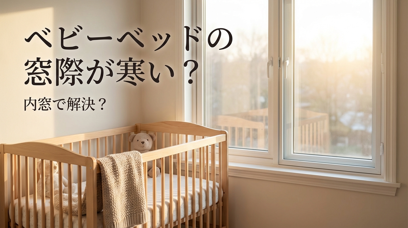 ベビーベッドの窓際が寒い？内窓で解決？