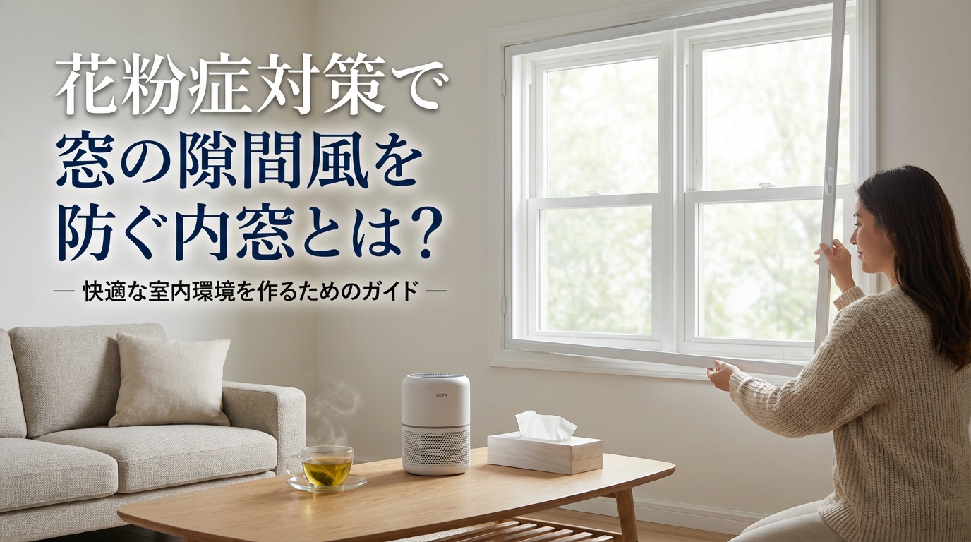 花粉症対策で窓の隙間風を防ぐ内窓とは？