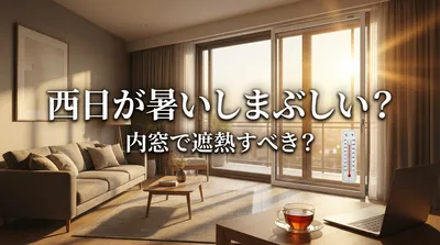 西日が暑いしまぶしい？内窓で遮熱すべき？