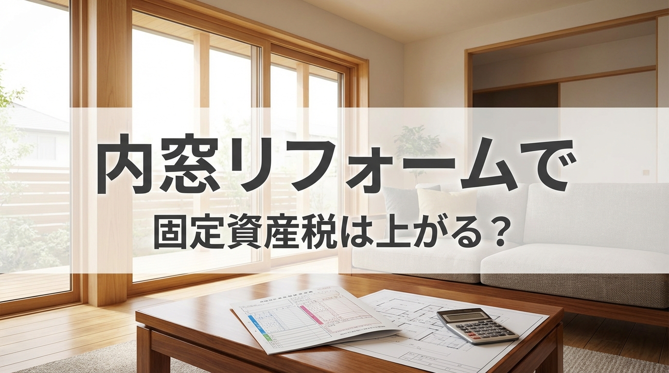 内窓リフォームで固定資産税は上がる？
