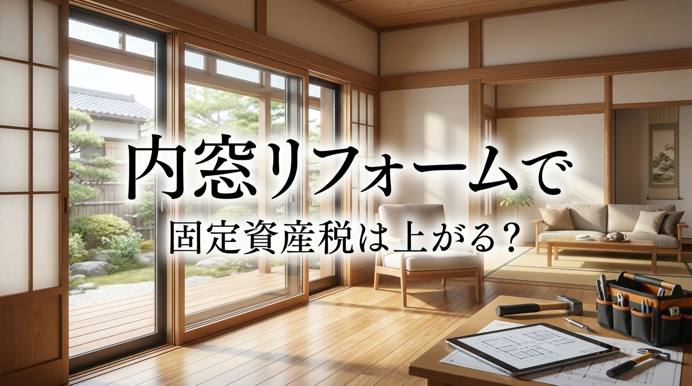 内窓リフォームで固定資産税は上がる？
