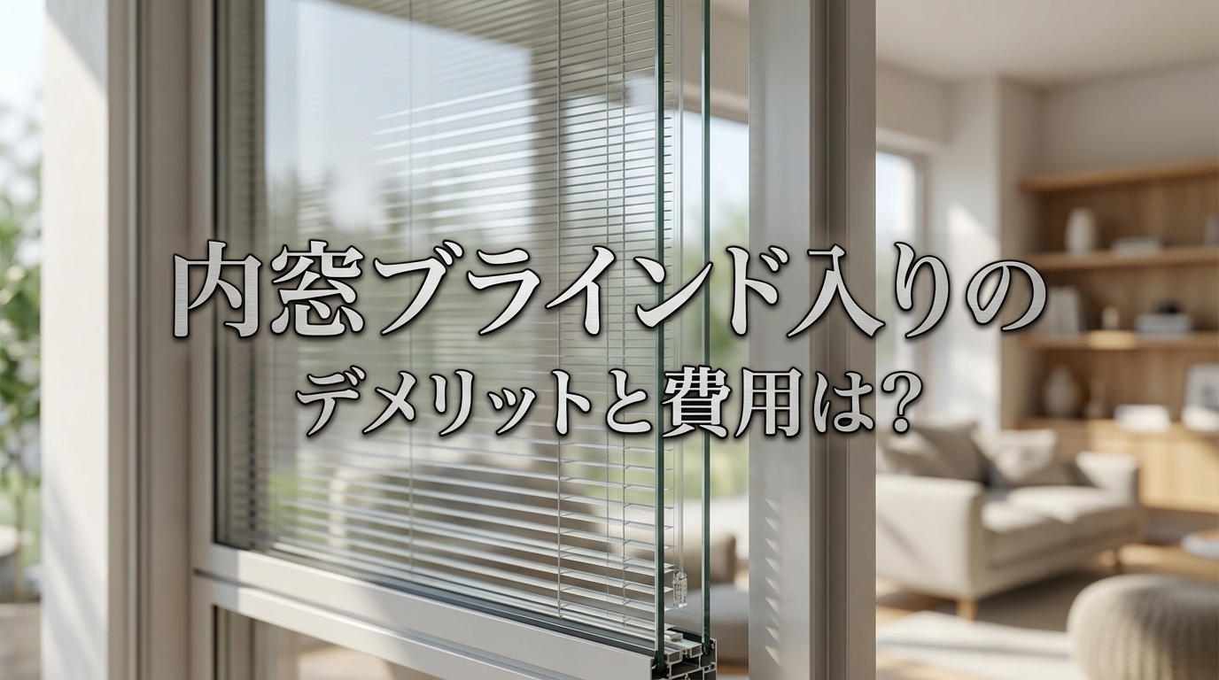 内窓ブラインド入りのデメリットと費用は?
