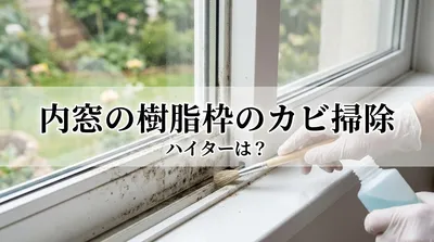 内窓の樹脂枠のカビ掃除にハイターは？