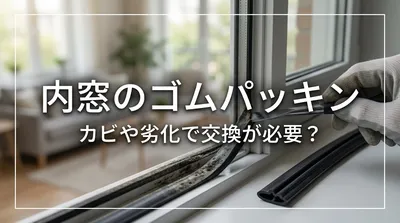 内窓のゴムパッキンはカビや劣化で交換が必要？