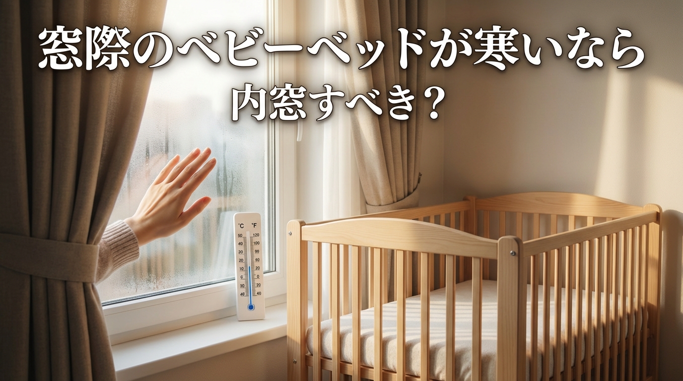 窓際のベビーベッドが寒いなら内窓すべき?