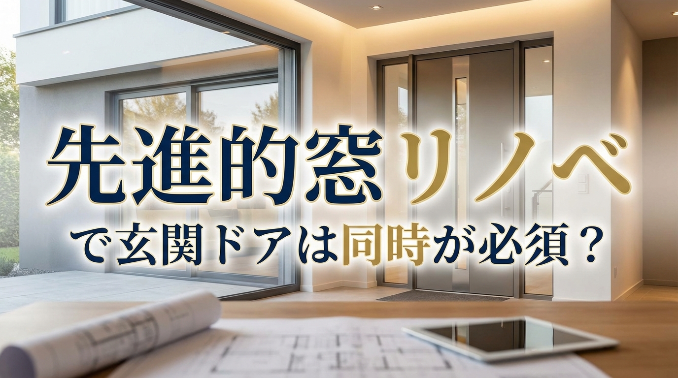 先進的窓リノベで玄関ドアは同時が必須?