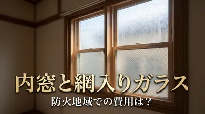 内窓と網入りガラスの防火地域での費用は？