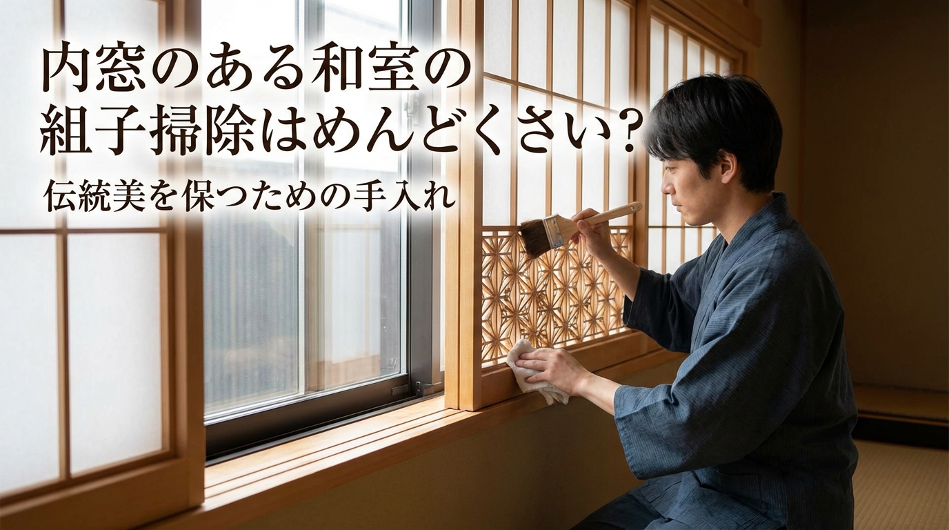 内窓のある和室の組子掃除はめんどくさい?