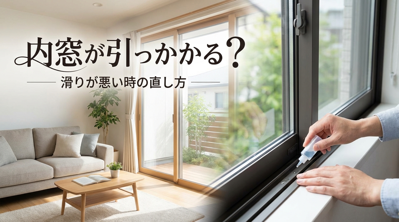 内窓が引っかかる?滑りが悪い時の直し方