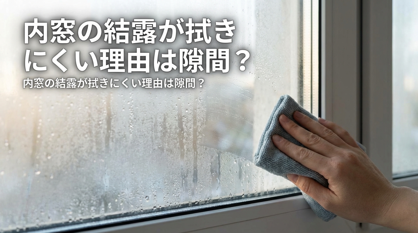 内窓の結露が拭きにくい理由は隙間？