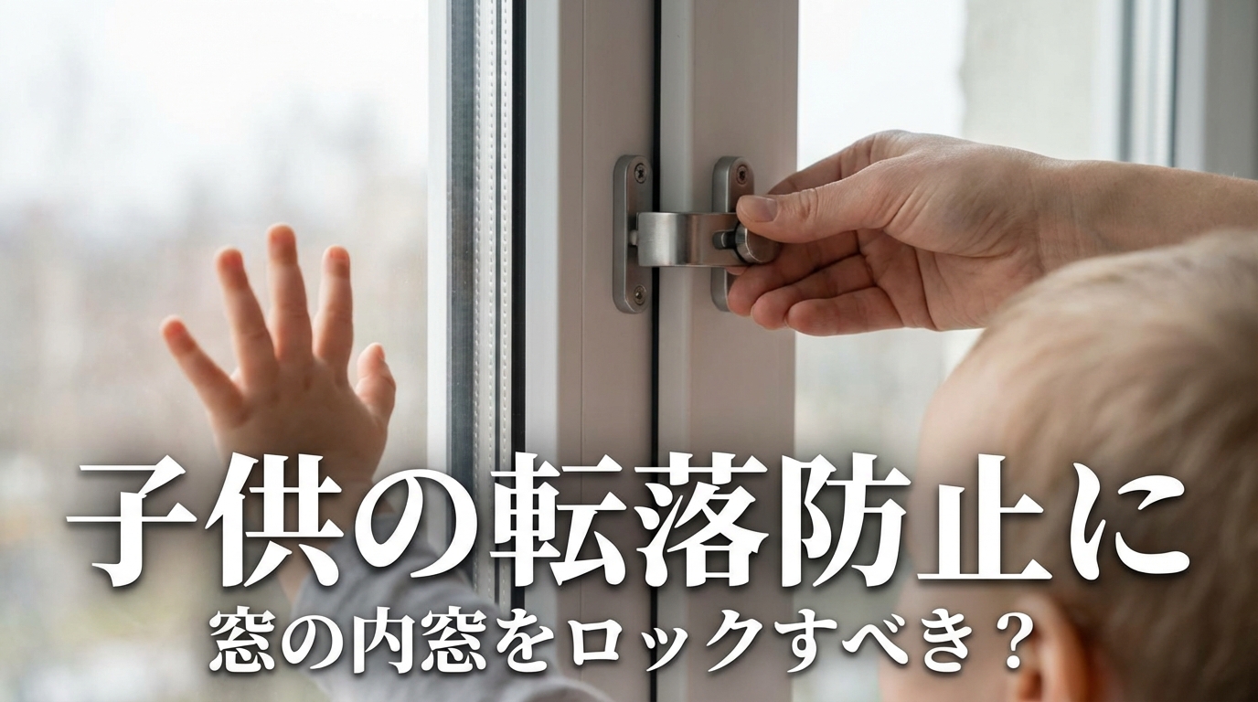子供の転落防止に窓の内窓をロックすべき?
