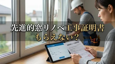 先進的窓リノベ工事証明書もらえない？