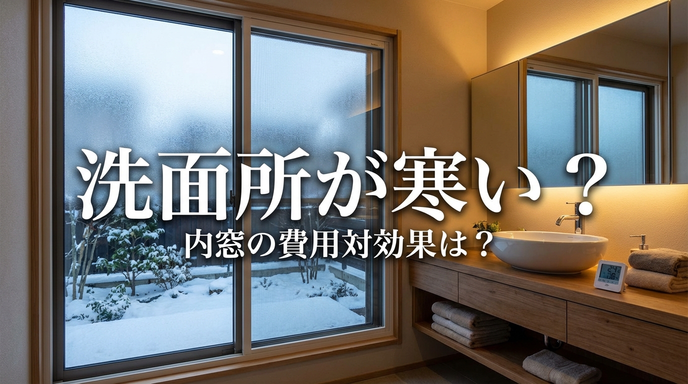 洗面所が寒い？内窓の費用対効果は？