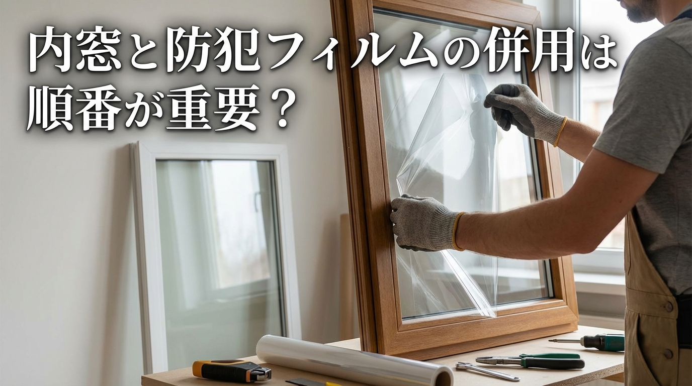内窓と防犯フィルムの併用は順番が重要？