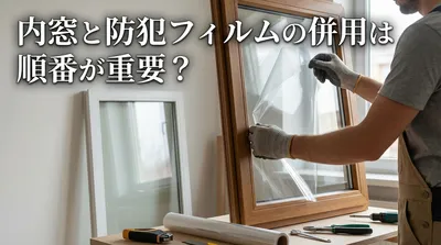 内窓と防犯フィルムの併用は順番が重要？