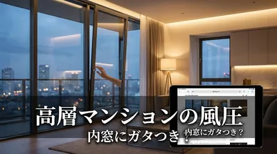 高層マンションの風圧で内窓にガタつき？