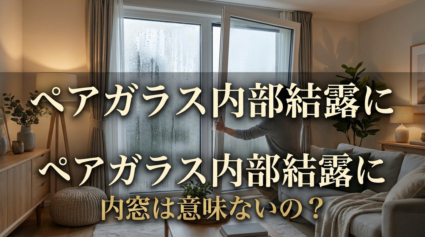 ペアガラス内部結露に内窓は意味ないの？