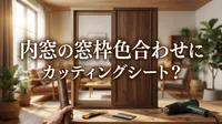 内窓の窓枠色合わせにカッティングシート？