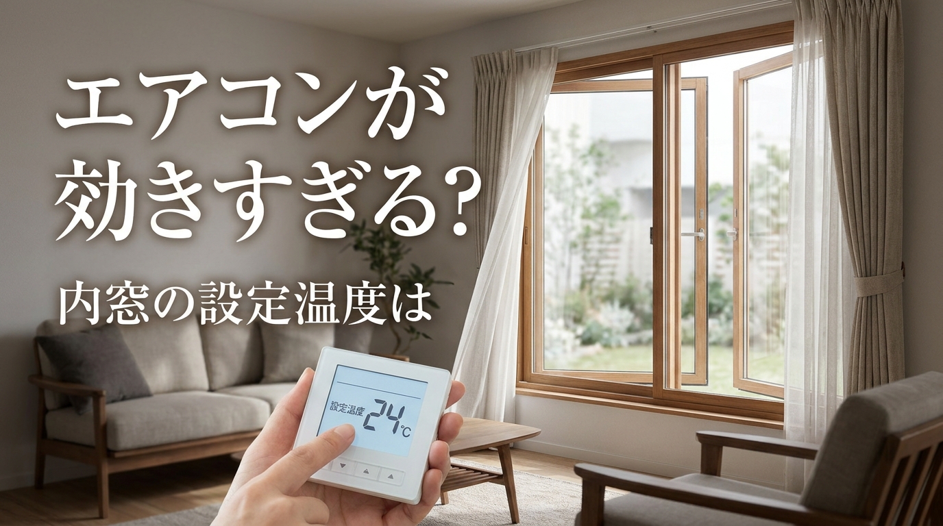 エアコンが効きすぎる？内窓の設定温度は