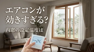 エアコンが効きすぎる？内窓の設定温度は