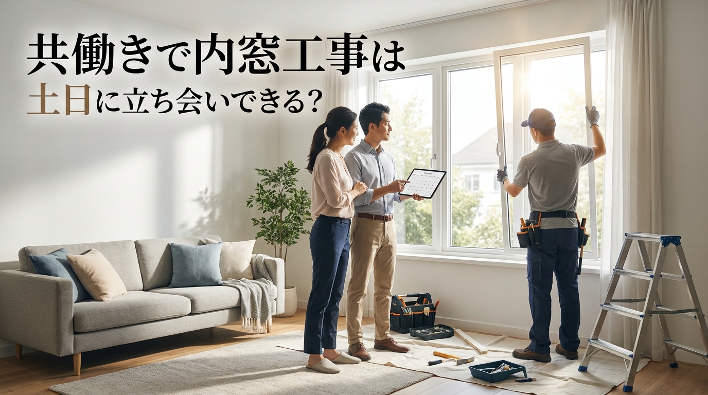 共働きで内窓工事は土日に立ち会いできる？