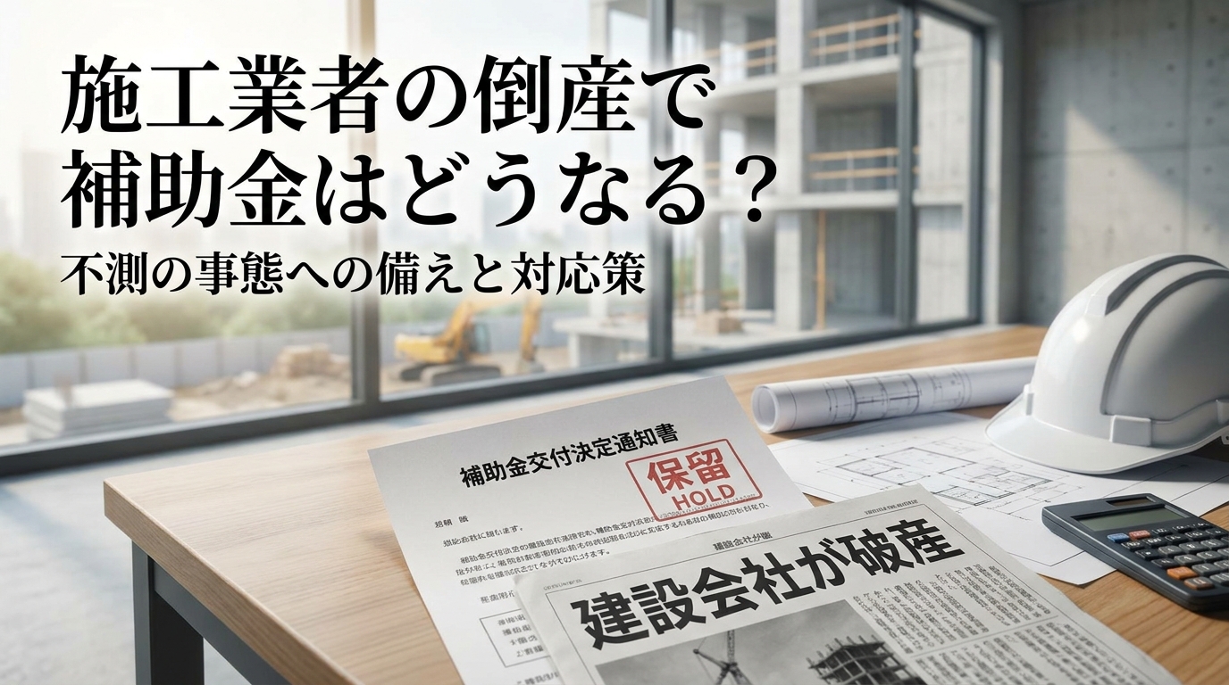 施工業者の倒産で補助金はどうなる？