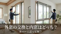 外窓の交換と内窓はどっち？カバー工法って何？