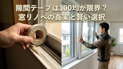隙間テープは100均が限界？窓リノベとは