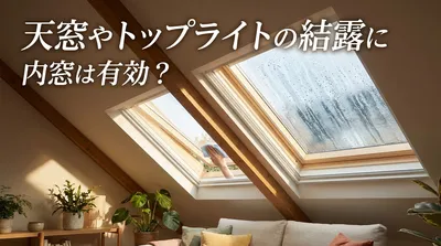 天窓やトップライトの結露に内窓は有効？