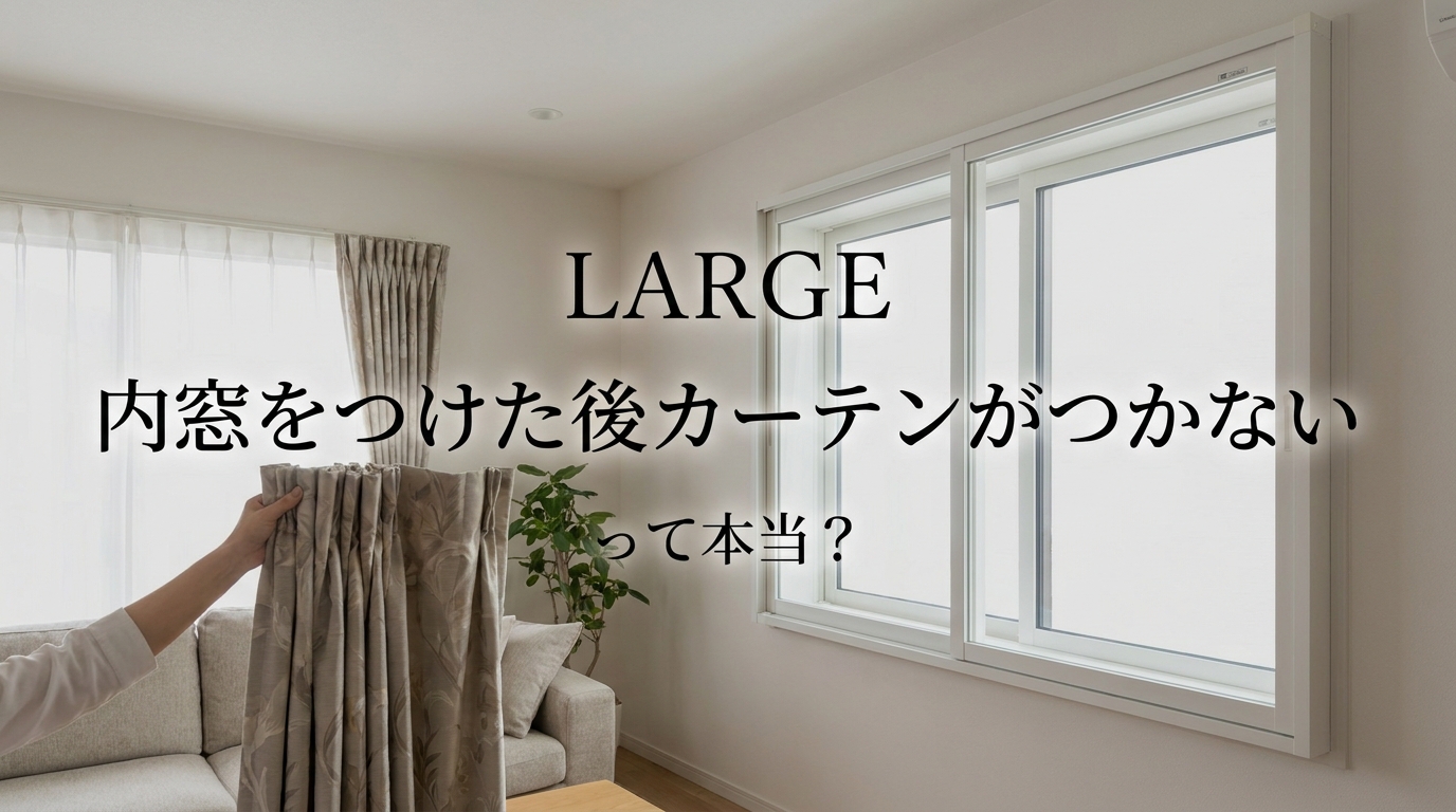 内窓をつけた後カーテンがつかないって本当?