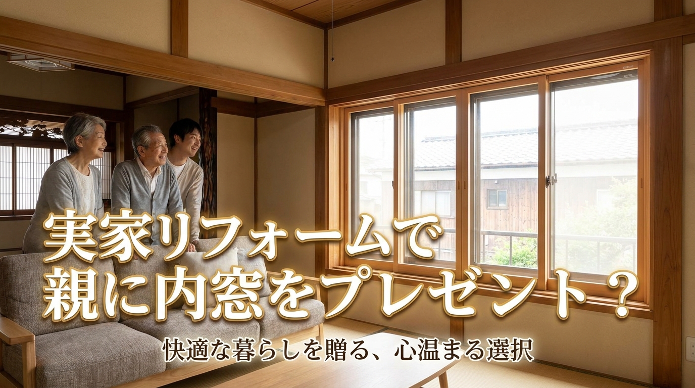 実家リフォームで親に内窓をプレゼント？