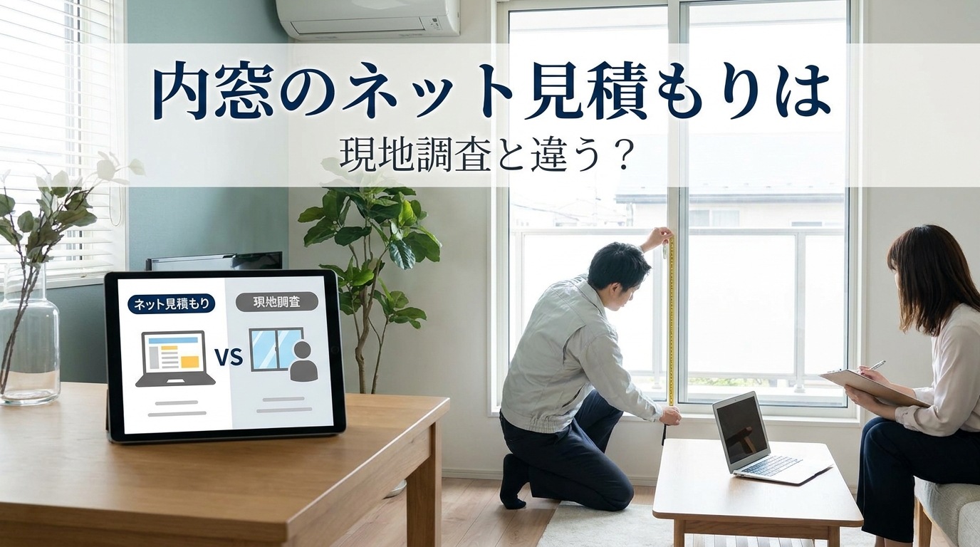 内窓のネット見積もりは現地調査と違う？